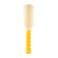 Yellow spiral twisted handle hairbrush for professional hair detangling and scalp massage - Yellow Twist Vent Brush (No Holes)