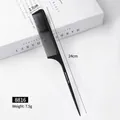 Professional black carbon anti-static teasing tail comb for salon hair styling and parting - Rat-Tail Comb (8816) / Black
