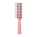 Professional pink vented hairbrush for men's professional hair styling and scalp massage care - Pink