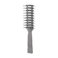 Grey men's vent hair brush for scalp massage and hair styling pompadour - Gray