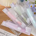 Portable pastel round hairbrushes for styling long hair, set of four assorted colors - 613 Series (Assorted PVC Box) / Multicolor