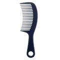 Peigne à dents larges bleu foncé pour cheveux bouclés avec trou de suspension - Peigne Démêlant (SD33) / Bleu Foncé (SD33)