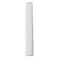 White fine-tooth plastic hair comb for professional barber styling and daily hair care - White