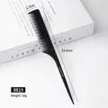 Professional black carbon antistatic pointed tail comb for hair styling 23.6cm - Rat-Tail Comb (8819) / Black