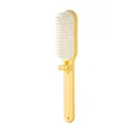 Compact yellow folding hair comb with soft bristles for travel and daily use - Yellow Folding Comb (131) / Yellow