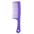 Pettine professionale viola a denti larghi per districare e acconciare i capelli - Viola