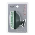 Dark green silicone scalp massage brush in retail packaging for head cleaning and spa - Coarse Tooth Style (953) / PVC Box / Green