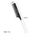 Professional black carbon antistatic tail comb for precision hair styling and sectioning - Rat-Tail Comb (06700) / Black