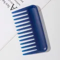 3D χτένα με πλατιά δόντια σε βαθύ μπλε για επαγγελματικό και λείο styling μαλλιών - Μπλε
