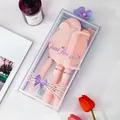 Set di 4 pettini rosa con spazzola a cuscino, pettine per styling e specchio - 4 Pezzi / Rosa