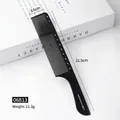 Professional black antistatic hair comb for barber styling, 21.5cm length, model 06813 - Teasing Comb (06813) / Black