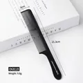 Professional black carbon antistatic pointed tail comb for salon styling 21.3cm - Rat-Tail Comb (06818) / Black