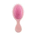 Compact pink cushion hairbrush for girls, portable travel size hair detangling comb - 821 Small Cushion / Pink