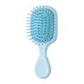 Portable compact light blue mini air cushion massage hairbrush for girls and travel use - Small Cushion / Solid Blue