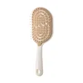 Cepillo de pelo ventilado voluminizador con mango ergonómico en variante beige y blanco - Marrón