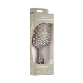 Professional square air cushion hairbrush with totem print for detangling and scalp massage - With Hole / Box Packaging / Brown
