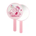 Cute cartoon pink turtle handheld mirror for girls, portable and high-definition - 1 Piece / Pink