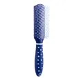 Professional hair styling brush with star print handle in navy blue and light blue - Skeleton Brush (2706) / Dark Blue