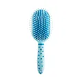 Light blue air cushion hairbrush with navy star print handle for daily scalp massage - Air Cushion Brush (2707) / Light Blue