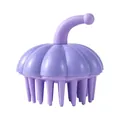 Spazzola per massaggio cuoio capelluto a forma di zucca viola con setole morbide per capelli - Spazzola Zucca / Viola