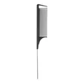 Pettine nero professionale a coda con spillo in acciaio inox per l'acconciatura - Stile 5106 / Nero