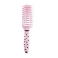 Pink vented hairbrush featuring a purple star print handle for effortless hairstyling - Vented Brush (2709) / Pink