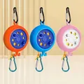 Portable retractable clothesline set in orange, blue, and pink for outdoor travel - Telescopic / Pink