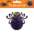 Halloween purple spider honeycomb paper hanging decoration for spooky party decor - Spider B