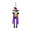 Décoration d'Halloween sorcière suspendue avec membres rétractables en papier accordéon - Décoration Suspendue Sorcière