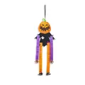 Décoration d'Halloween citrouille à suspendre avec longues jambes en papier extensibles - Décoration Suspendue Citrouille