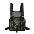 Bolso de pecho táctico de camuflaje estilo hip-hop con diseño funcional de múltiples bolsillos - Camuflaje