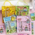Multicolor kids 6-piece stationery gift set with cute cartoon animal themes - Random Color / 6-Piece Set