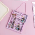 6-piece pink stationery gift set with cute Vitality Girl design for school students - Energetic Girl / 6-Piece Set