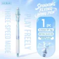 Ice blue rotating wing gel pen with 0.5mm ST tip for smooth black ink writing pen - Ice Blue