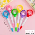 Colorful assorted cartoon soccer spinning pens for student writing and stress relief - Football Rotating Pen / 0.5mm Bullet Tip