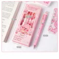 Niedliches rosa Loopy löschbares Gelschreiber-Set 6 Stück für Schüler und Scrapbooking Zeichnen - Radierbarer Cartoon-Stift / 0.5mm