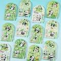 Mini panda handheld pinball maze game for kids, cute educational puzzle toy set - Panda Style