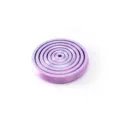 Macro view of 3D printed fidget toy with dreamy purple and blue concentric rings - Dream Blue