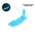 Luminous 3D printed blue skeleton foot bone Halloween ornament for home shelf decor - Mini / Foot Bone / Glow Blue