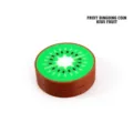 Kiwi fruit themed 3D printed magnetic fidget coin EDC stress relief decompression toy - Kiwi