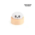 Jouet anti-stress baozi blanc mignon imprimé en 3D avec base vapeur pour bureau - PLA Blanc