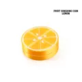 Premium 3D printed lemon-shaped magnetic fidget coin for EDC stress relief and play - Lemon