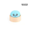 Bouton anti-stress Baozi bleu glace imprimé en 3D, jouet de bureau mignon et relaxant - PLA Bleu Glace