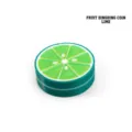 3D printed lime slice fidget coin magnetic EDC toy for adult stress relief and focus - Lime