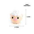 3D printed sheep twist fidget toy, compact size 4.75cm width and 4.4cm height - Sheep Twist Fidget
