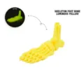 Ornement d'os de pied de squelette imprimé en 3D lumineux pour Halloween en jaune néon - Mini / Os du Pied / Jaune Luminescent