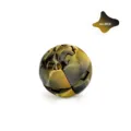 3D printed mechanical gear ball fidget puzzle toy with metallic dark gold finish - Small Size (3D-Button Ball) / Dark Gold