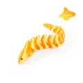 Juguete de anguila articulada impresa en 3D en oro seda, criatura marina flexible - Anguila de 9CM (Oro Satinado)