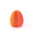 Giocattolo antistress a uovo di drago stampato in 3D con sfumatura arancione - Versione Mini (5.5cm) / Arancione da sogno