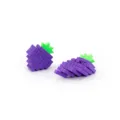 Close-up of 3D printed pixel grape fidget toy with telescopic mechanism - Pixel Decompression Grape